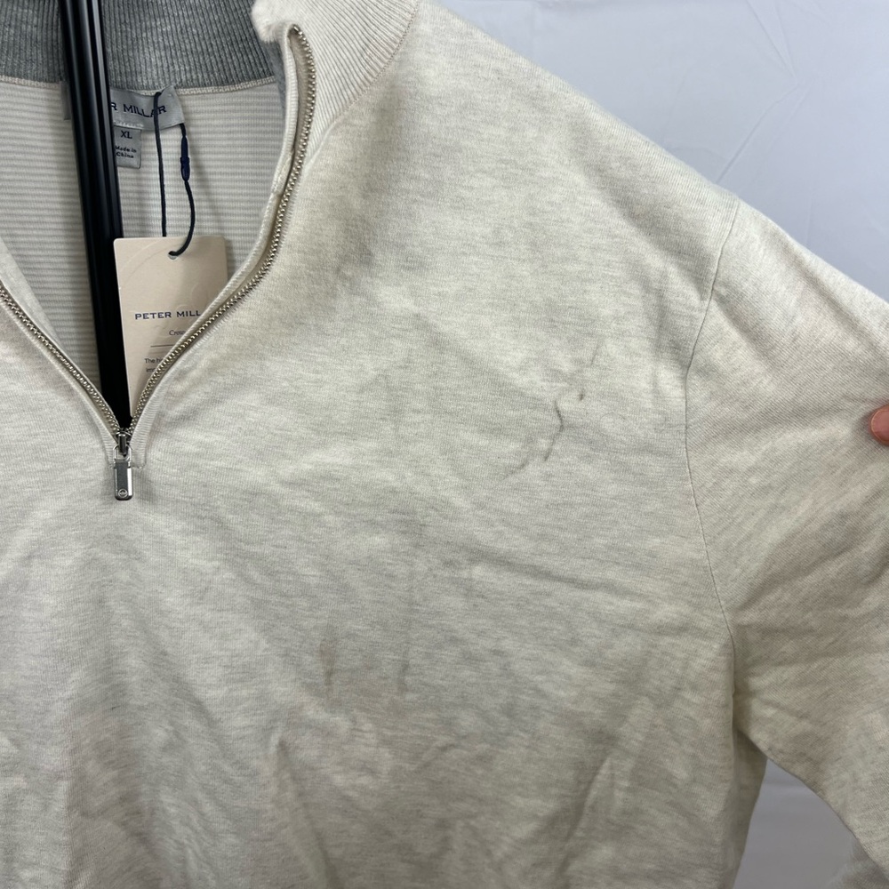 NWT Peter Millar Quarter Zip Sweater Mens Size XL - Picture 6 of 10